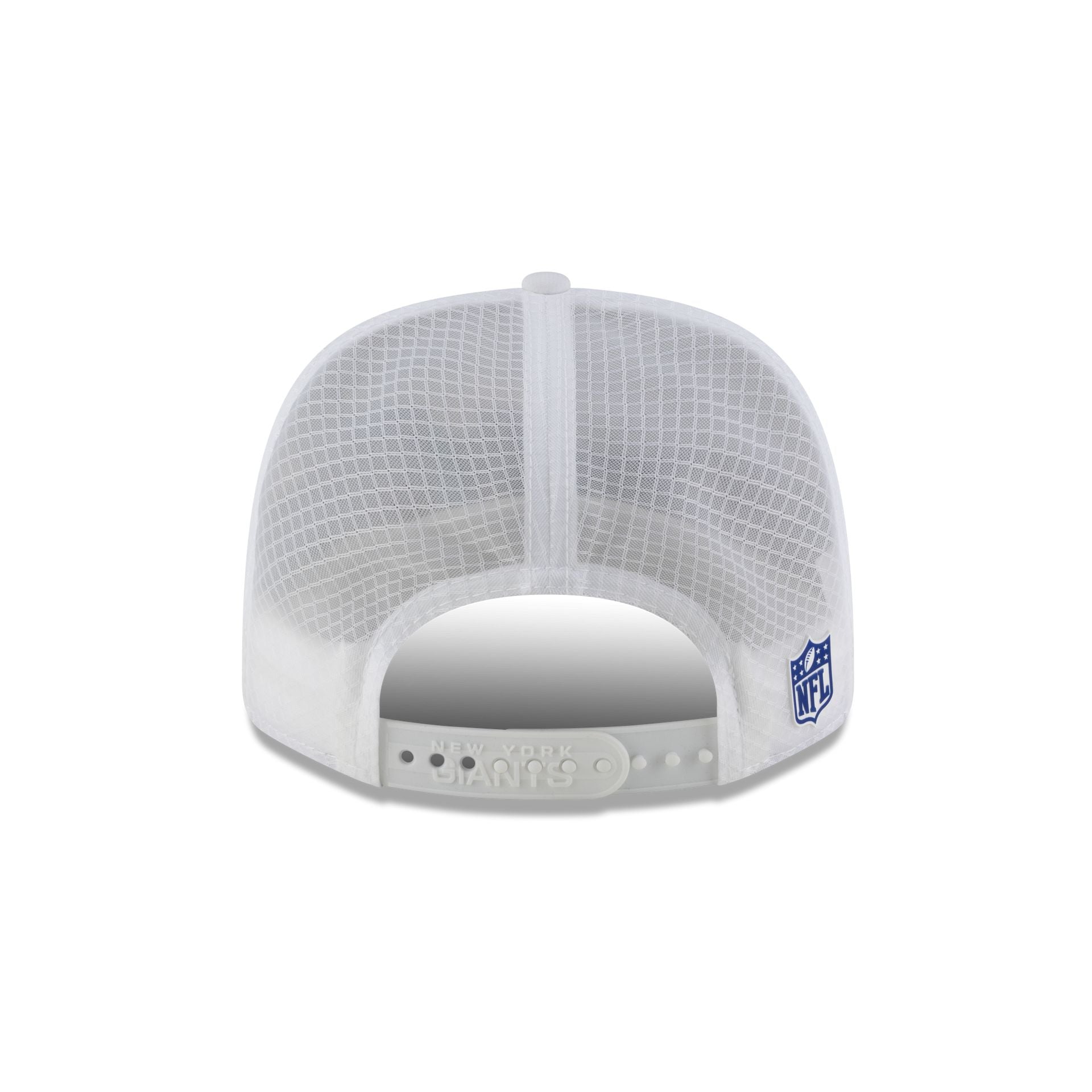 New York Giants 2025 Sideline Hot Weather White 9SEVENTY Trucker Hat