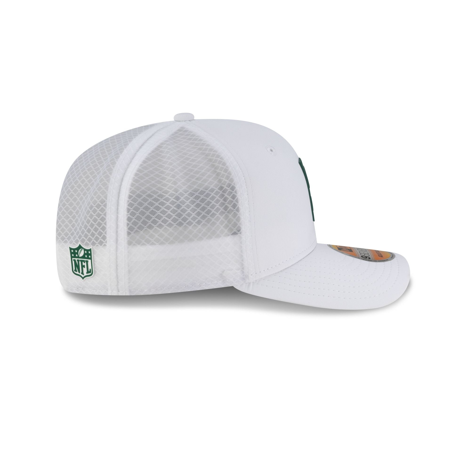 New York Jets 2025 Sideline Hot Weather White 9SEVENTY Trucker Hat