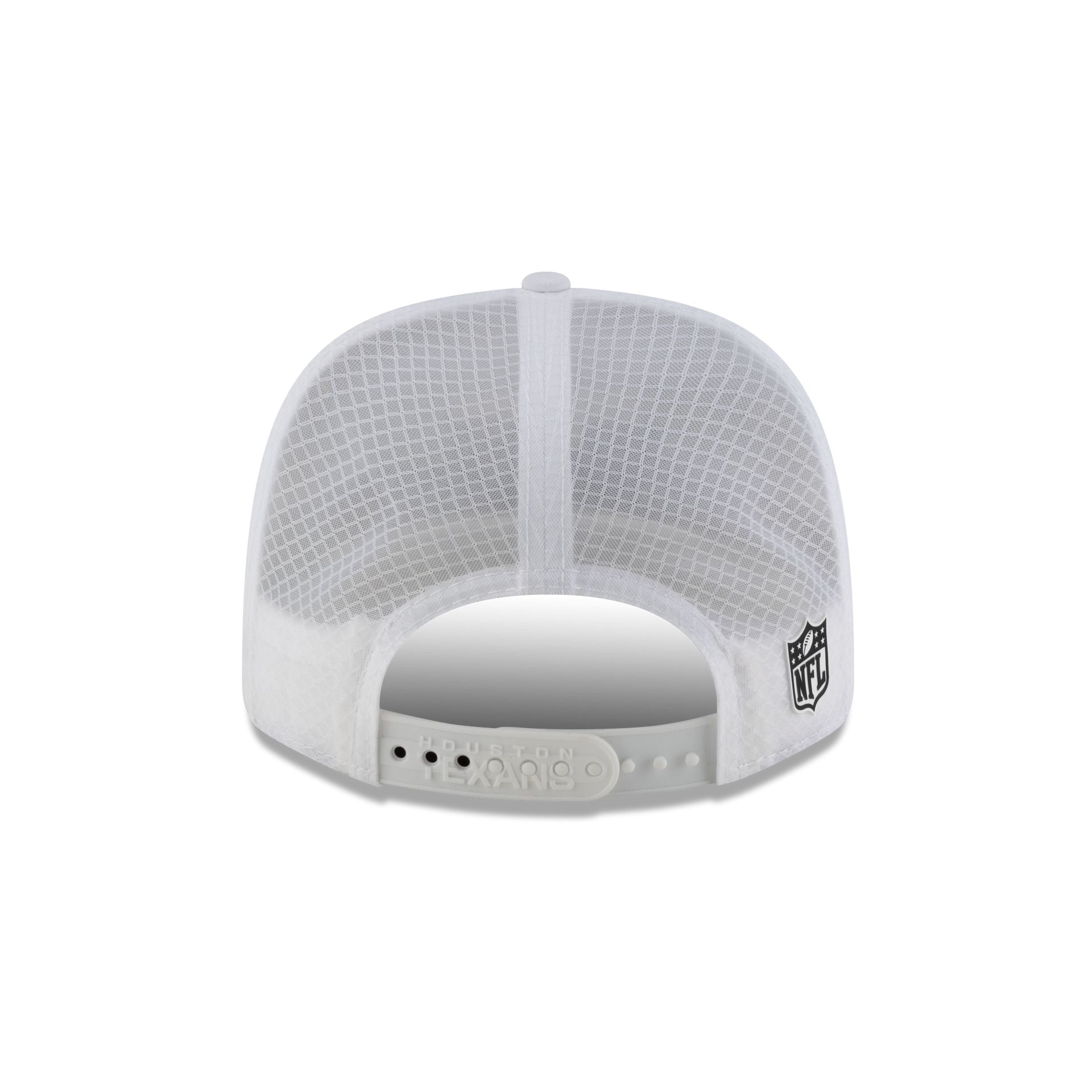 Houston Texans 2025 Sideline Hot Weather White 9SEVENTY Trucker Hat
