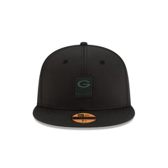 Green Bay Packers 2025 Sideline Hot Weather Black 59FIFTY Fitted Hat