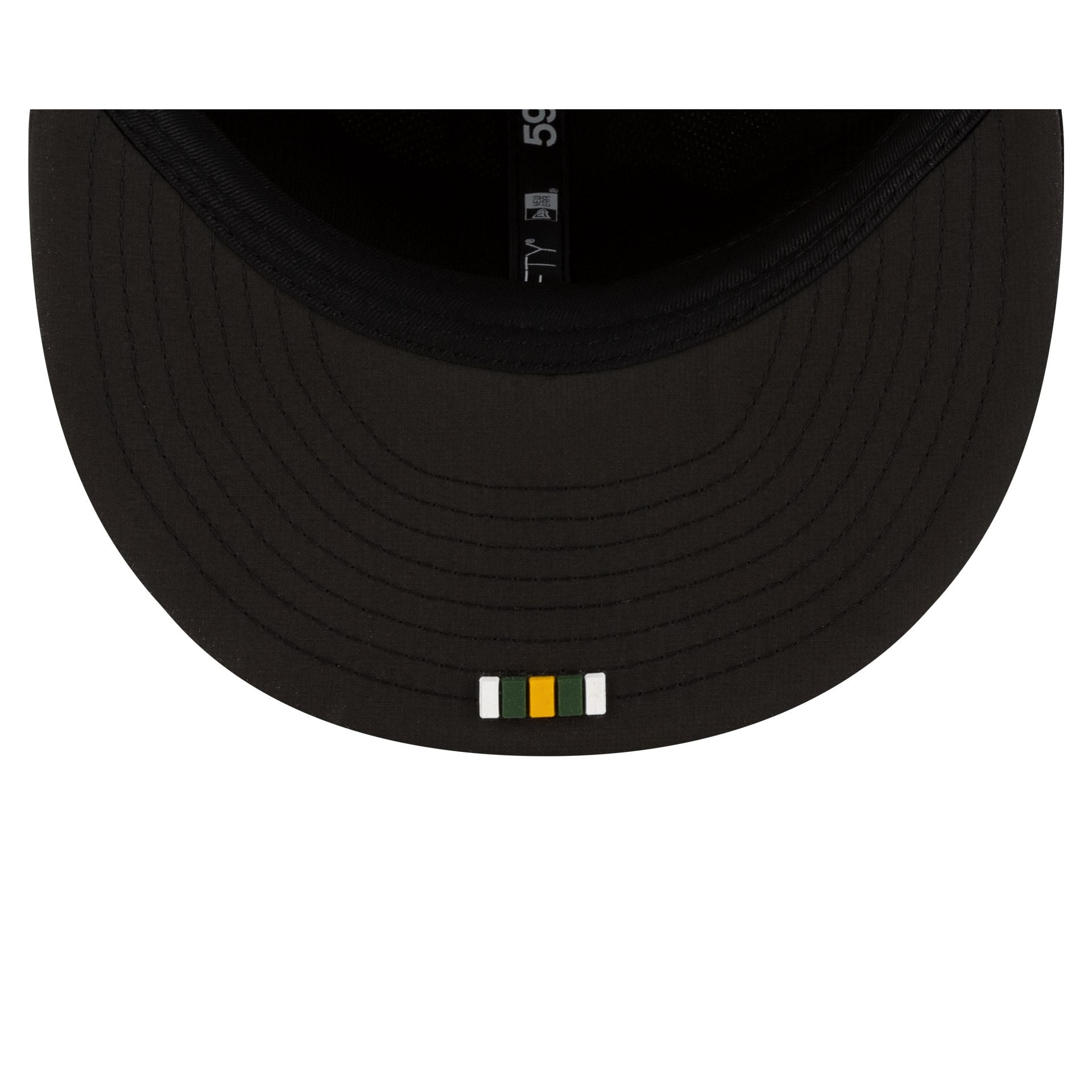 Green Bay Packers 2025 Sideline Hot Weather Black 59FIFTY Fitted Hat