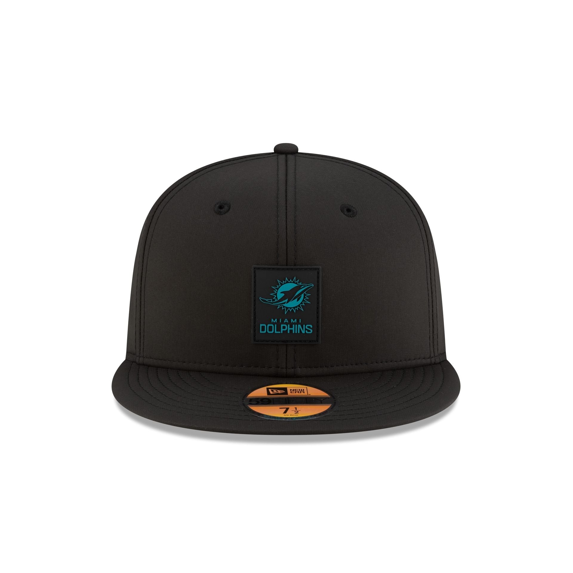 Miami Dolphins 2025 Sideline Hot Weather Black 59FIFTY Fitted Hat