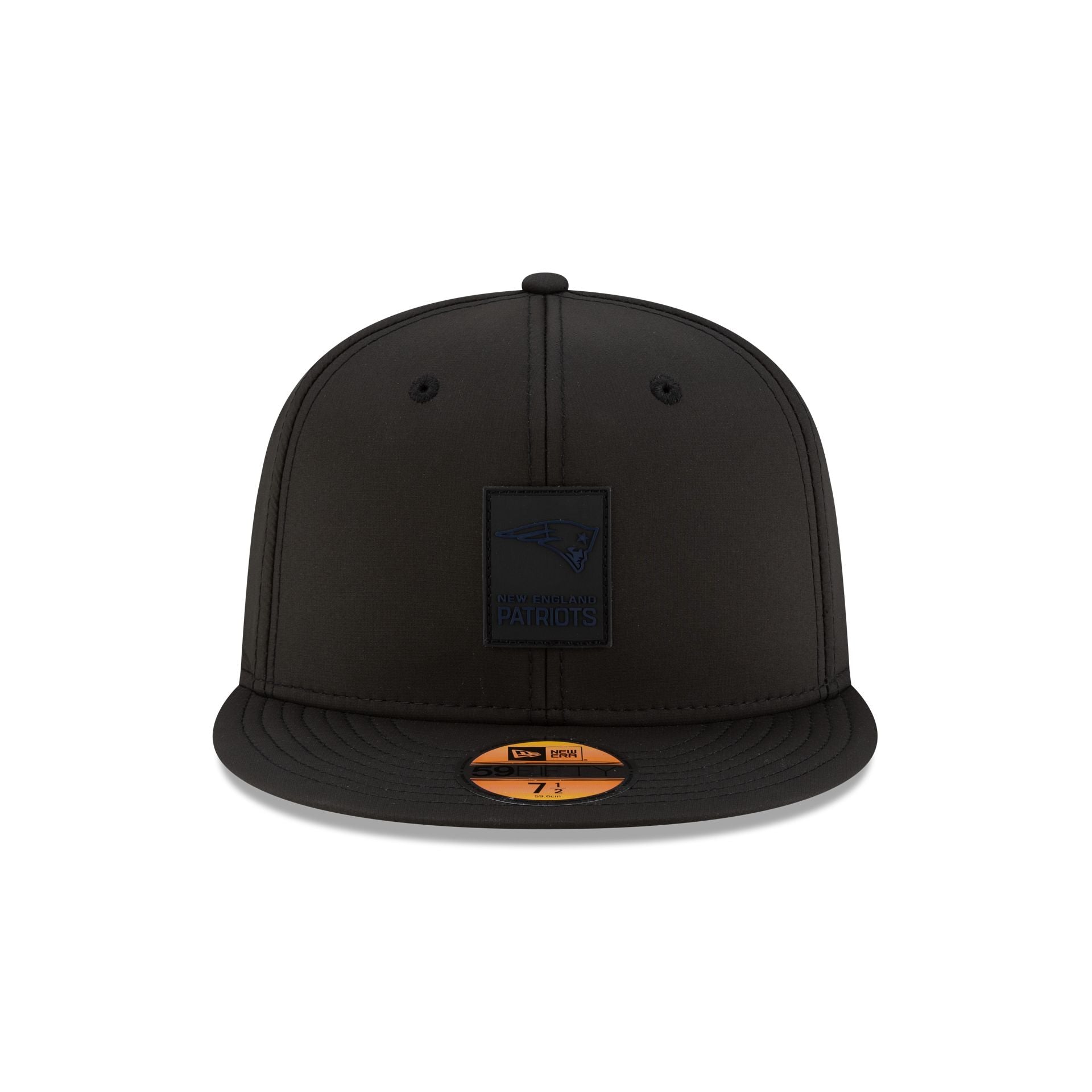 New England Patriots 2025 Sideline Hot Weather Black 59FIFTY Fitted Hat