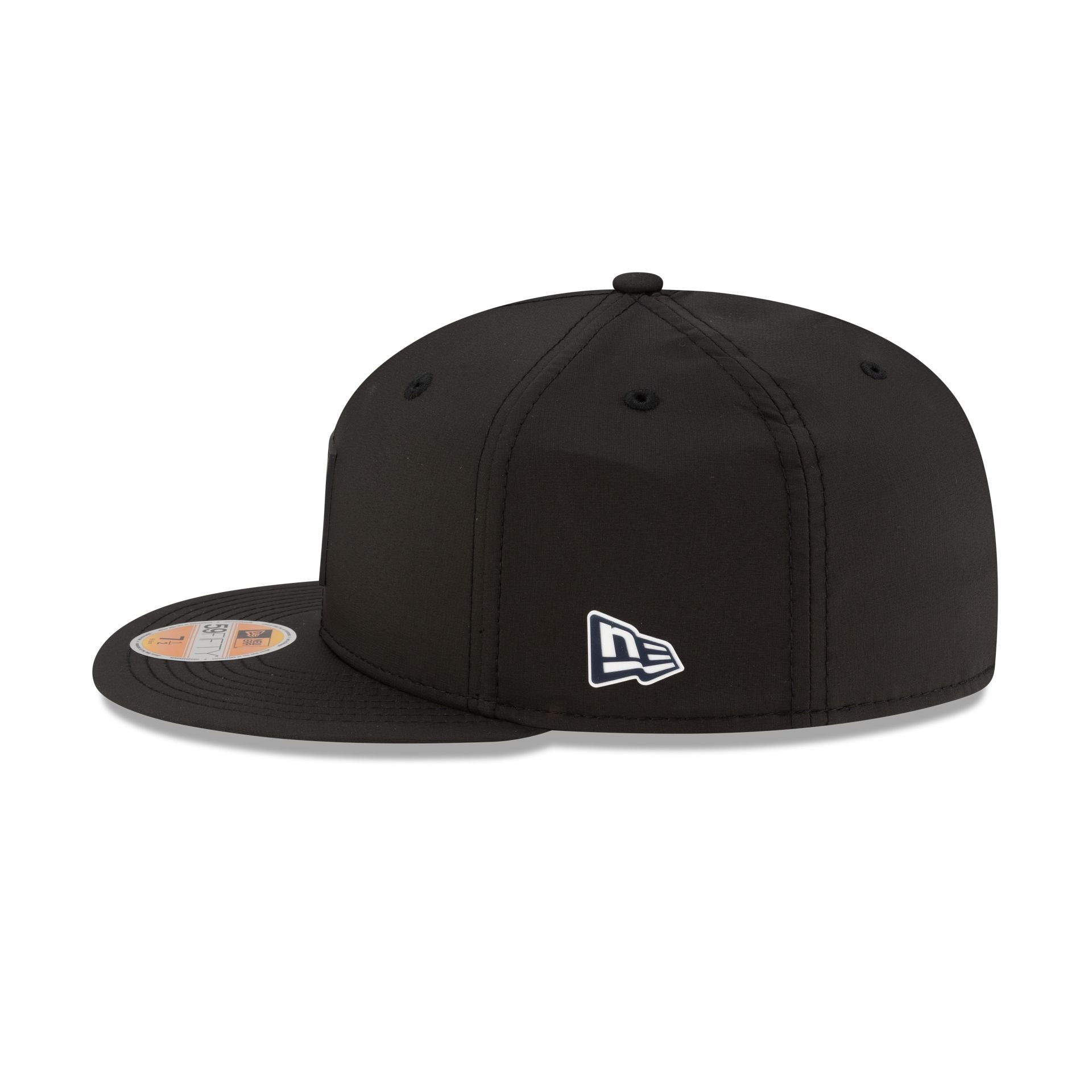 New England Patriots 2025 Sideline Hot Weather Black 59FIFTY Fitted Hat
