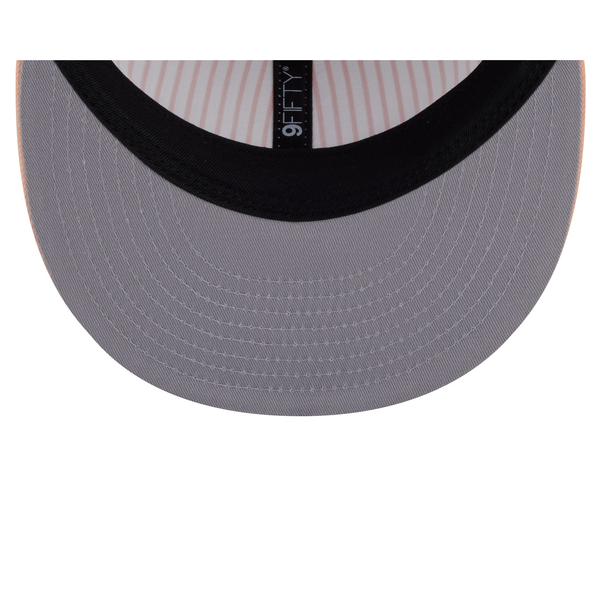 New Era Cap Peach Pinstripe Retro Crown 9FIFTY Snapback Hat