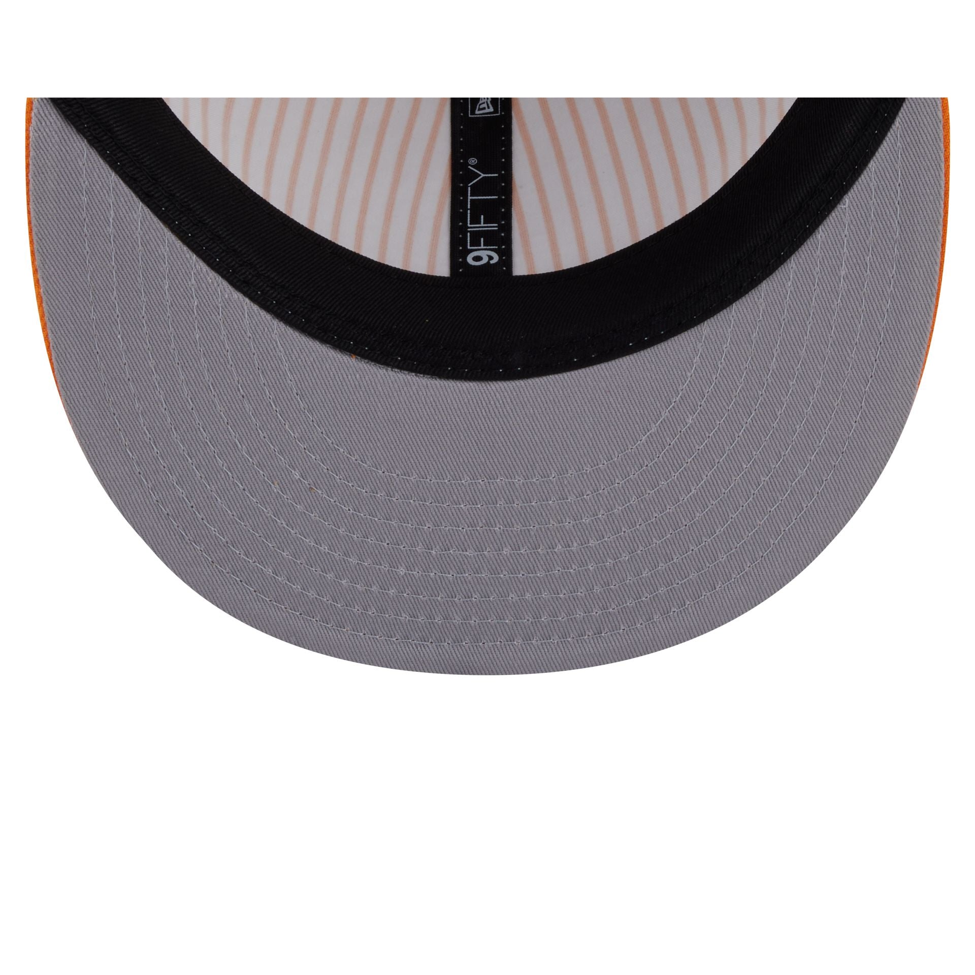 New Era Cap Orange Pinstripe Retro Crown 9FIFTY Snapback Hat