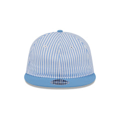 New Era Cap Sky Blue Pinstripe Retro Crown 9FIFTY Snapback Hat