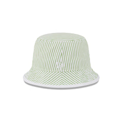 New Era Cap Lime Green Pinstripe Bucket Hat