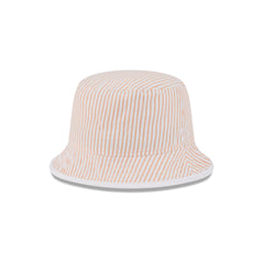 New Era Cap Orange Pinstripe Bucket Hat