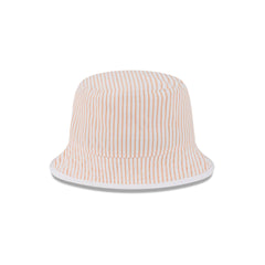 New Era Cap Orange Pinstripe Bucket Hat