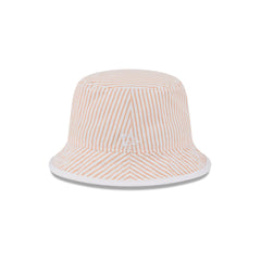 New Era Cap Orange Pinstripe Bucket Hat