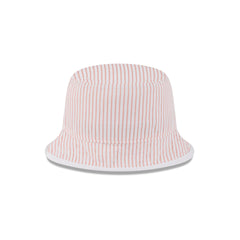 New Era Cap Peach Pinstripe Bucket Hat