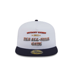 Detroit Tigers Summer Derby White 59FIFTY A-Frame Fitted Hat