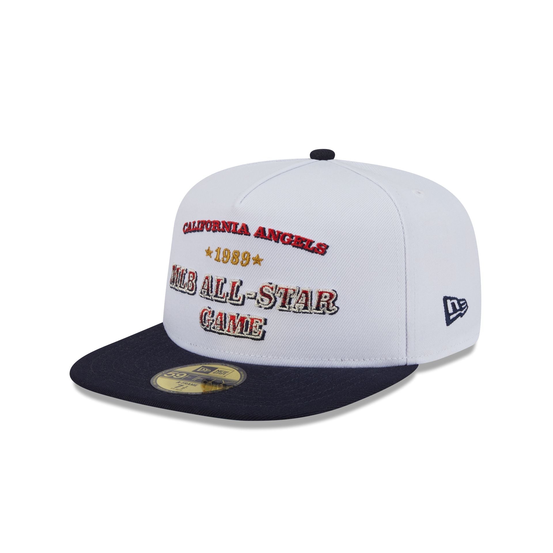 Los Angeles Angels Summer Derby White 59FIFTY A-Frame Fitted Hat