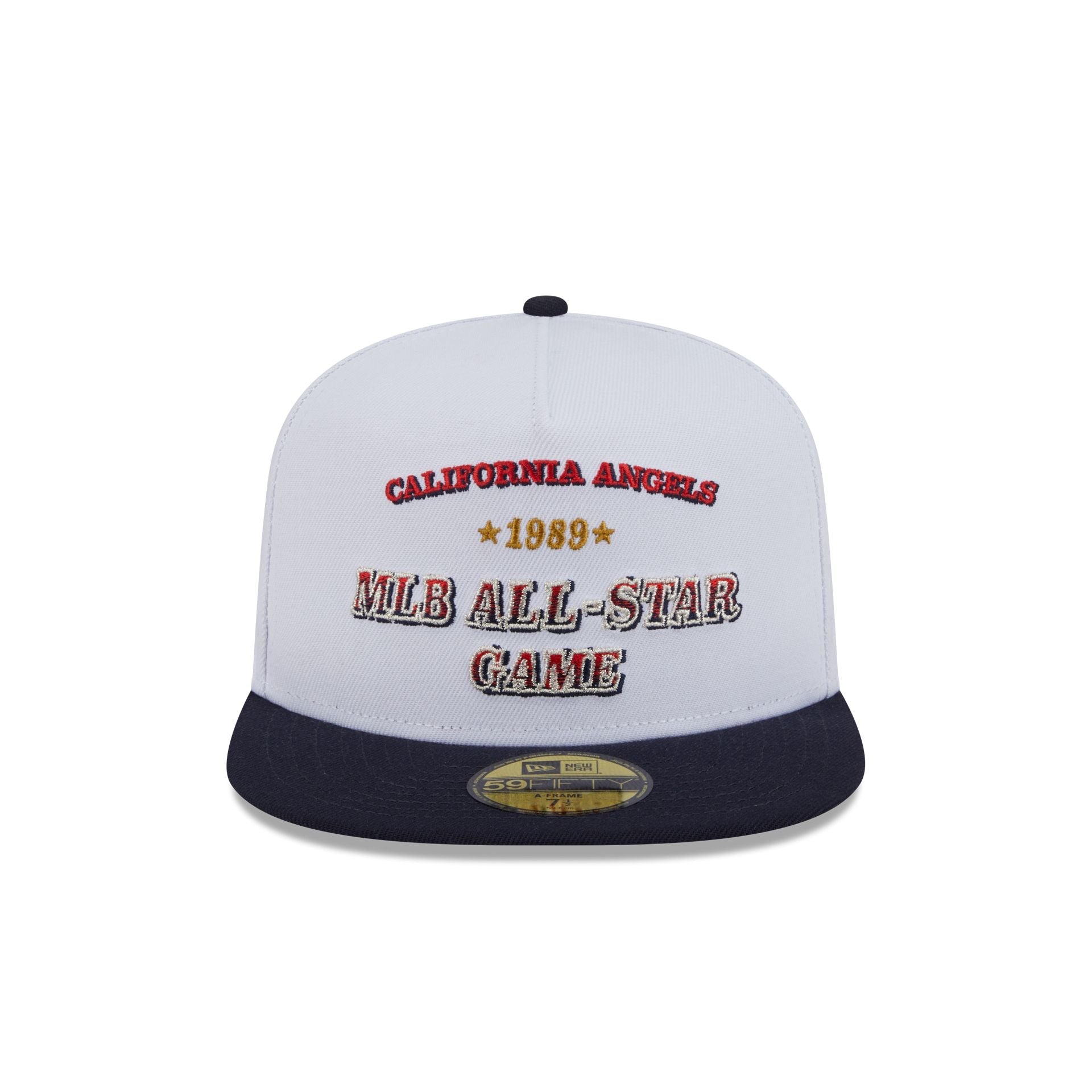 Los Angeles Angels Summer Derby White 59FIFTY A-Frame Fitted Hat