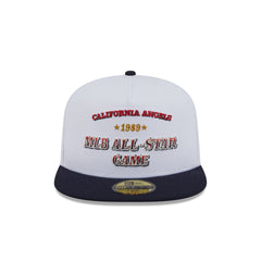 Los Angeles Angels Summer Derby White 59FIFTY A-Frame Fitted Hat