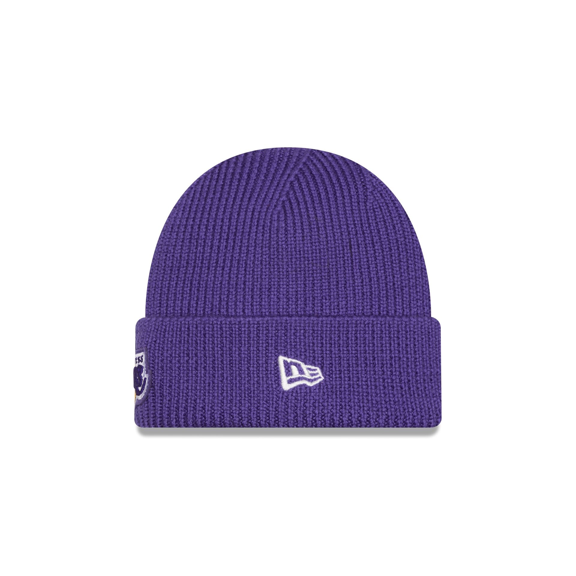 Los Angeles Lakers Short Skull Cuff Knit Beanie Hat