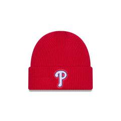 Philadelphia Phillies Short Skull Cuff Knit Beanie Hat