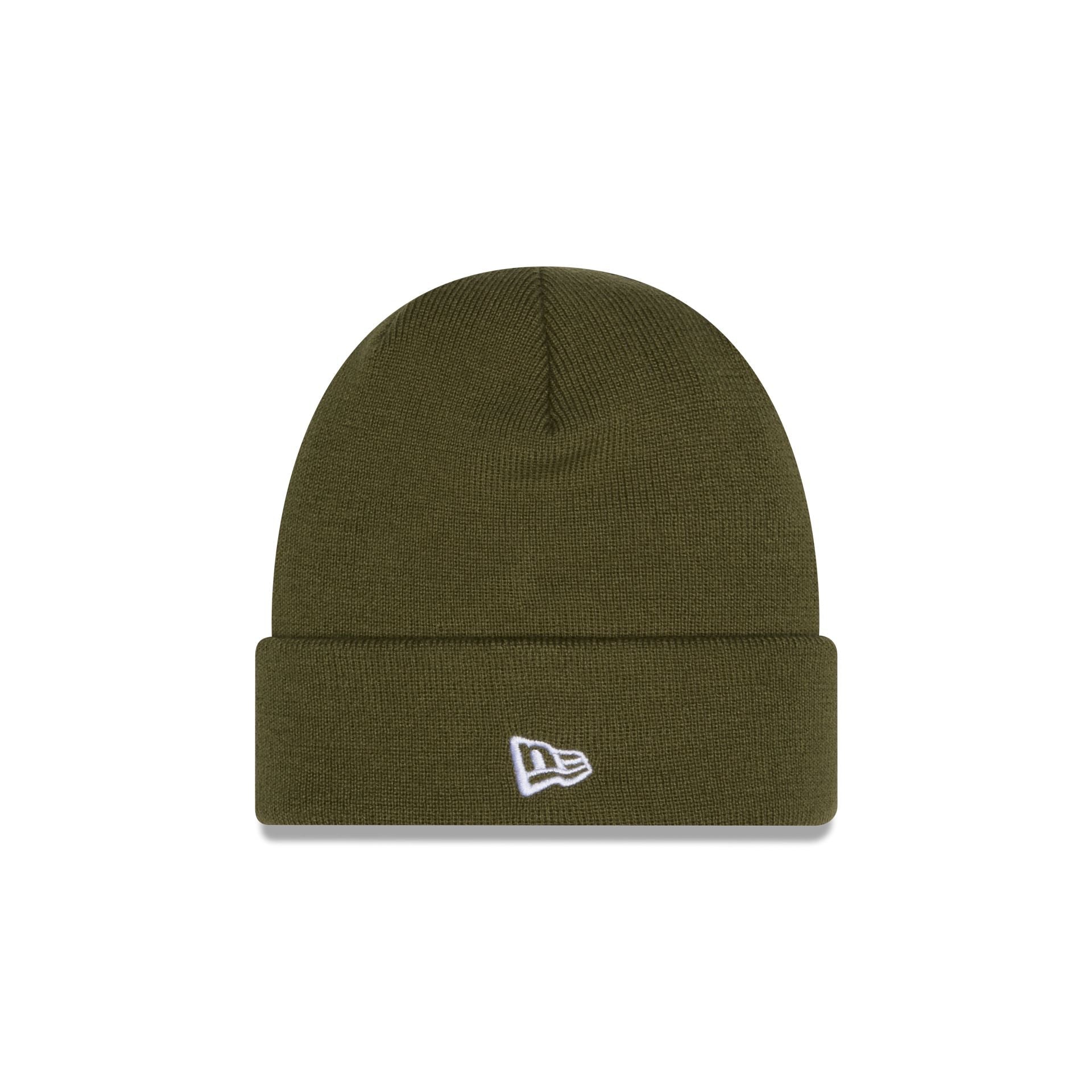 New Era Cap Basic Olive Green Knit Beanie Hat