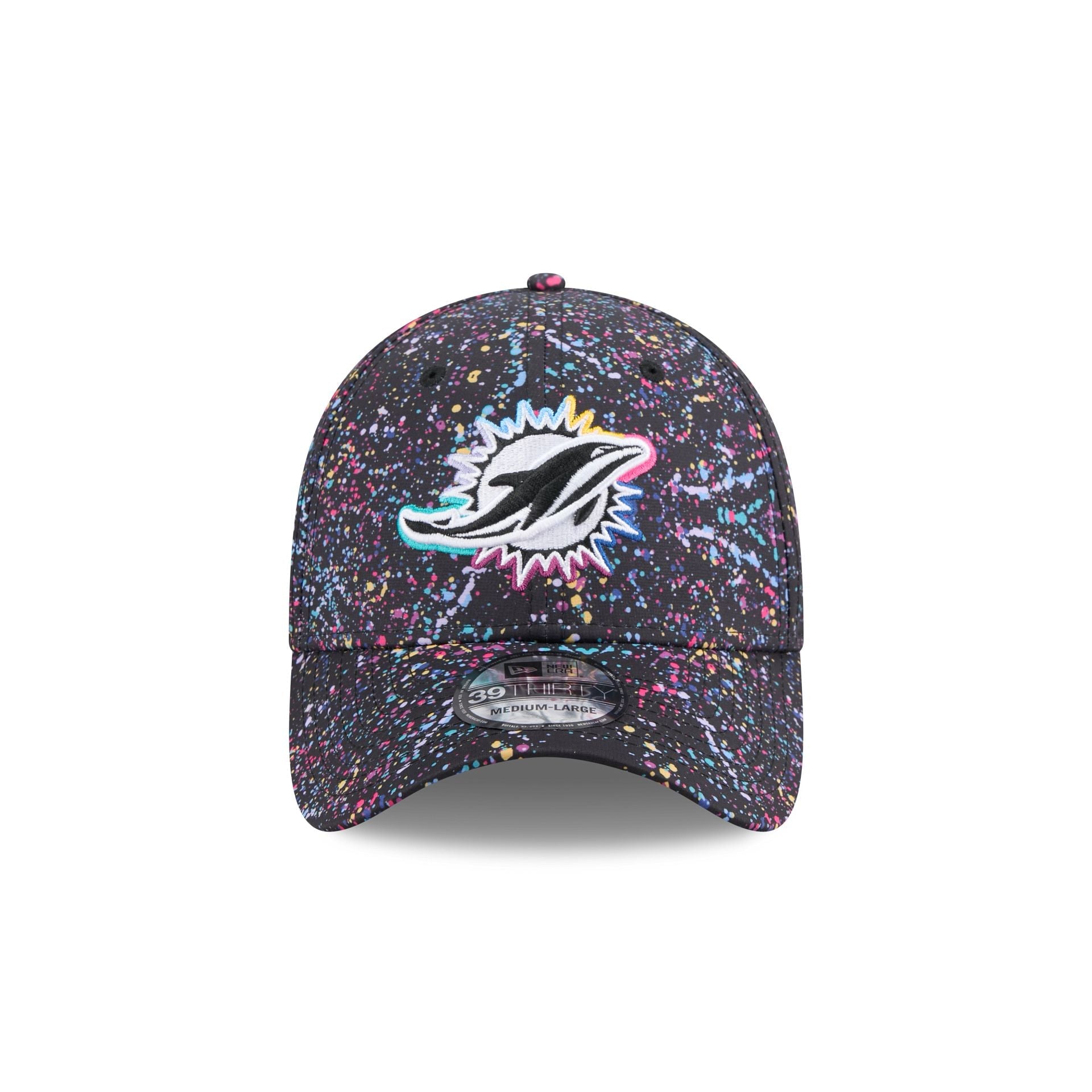 Miami Dolphins 2025 Crucial Catch 39THIRTY Stretch Fit Hat