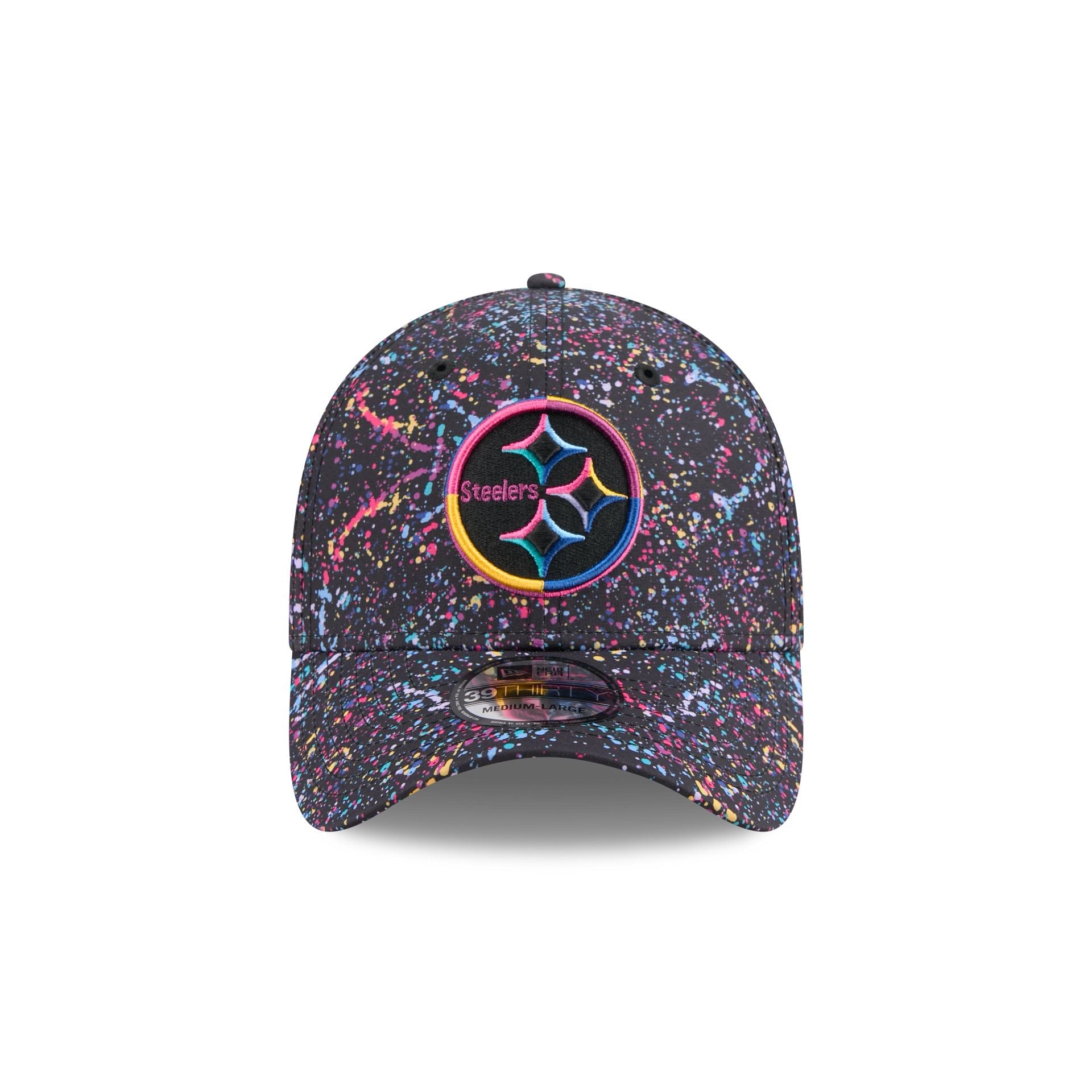 Pittsburgh Steelers 2025 Crucial Catch 39THIRTY Stretch Fit Hat