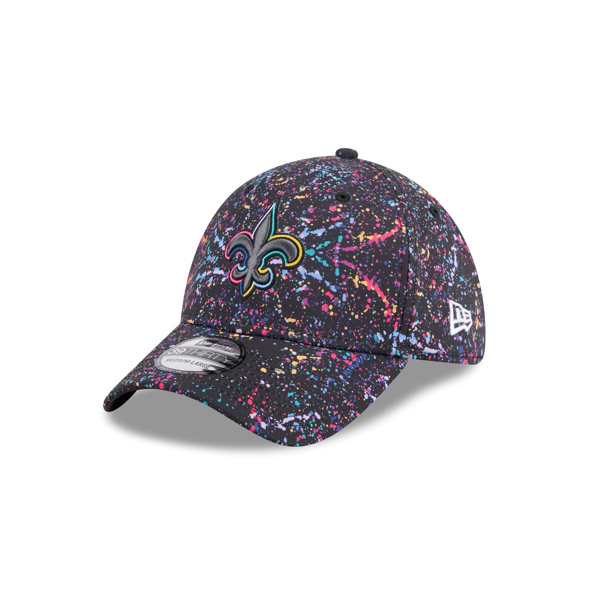 New Orleans Saints 2025 Crucial Catch 39THIRTY Stretch Fit Hat