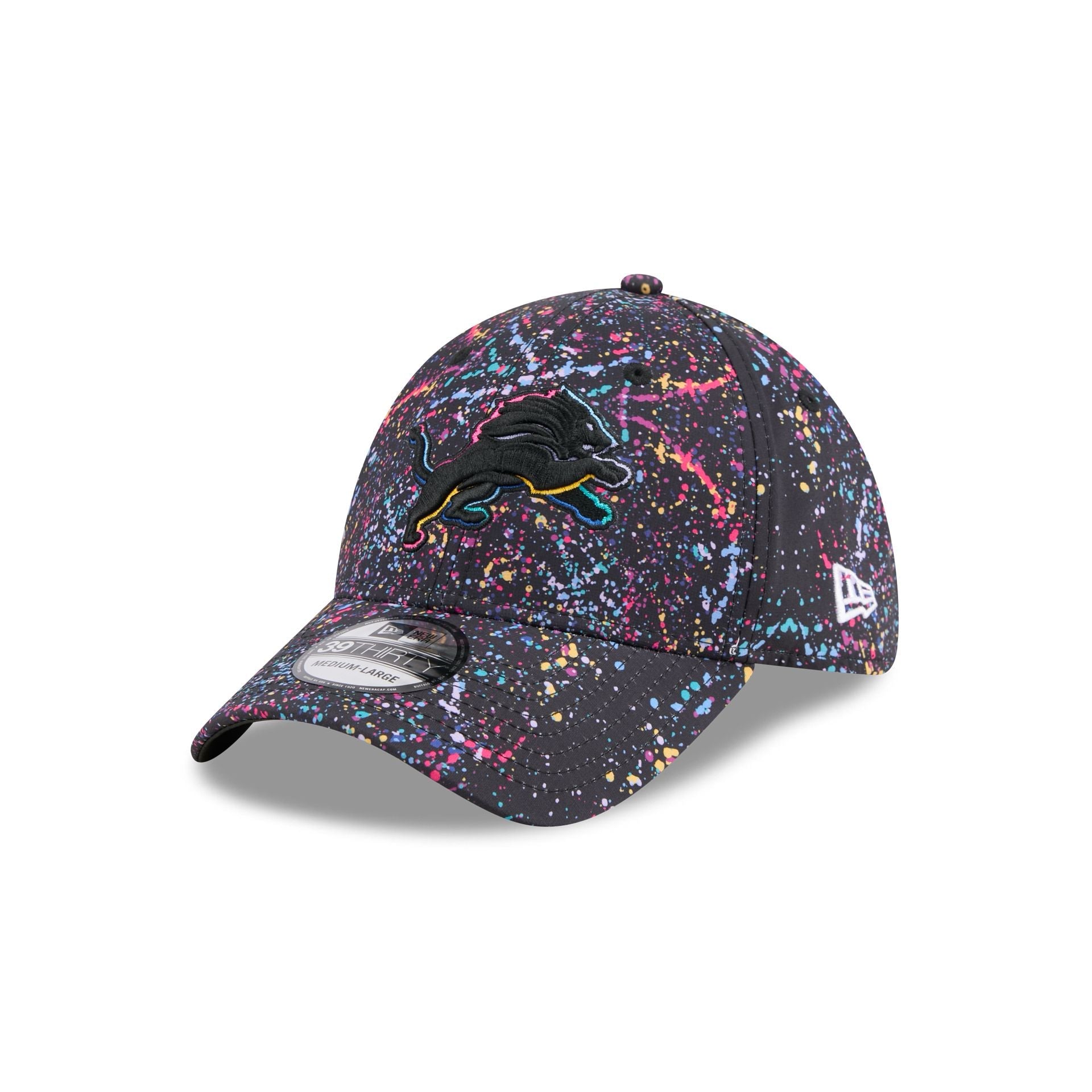 Detroit Lions 2025 Crucial Catch 39THIRTY Stretch Fit Hat