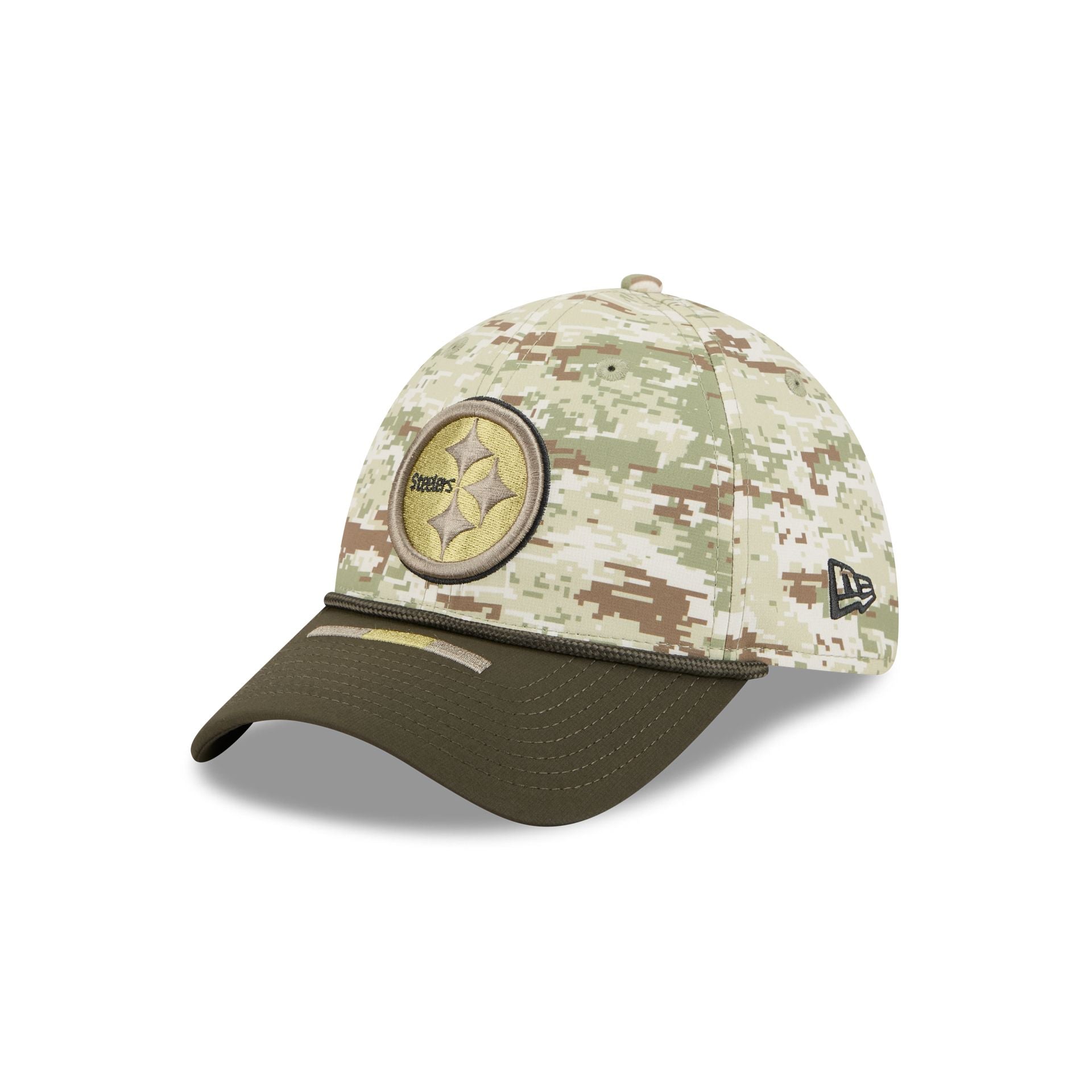 Pittsburgh Steelers 2025 Salute to Service Digi Camo 39THIRTY Stretch Fit Hat