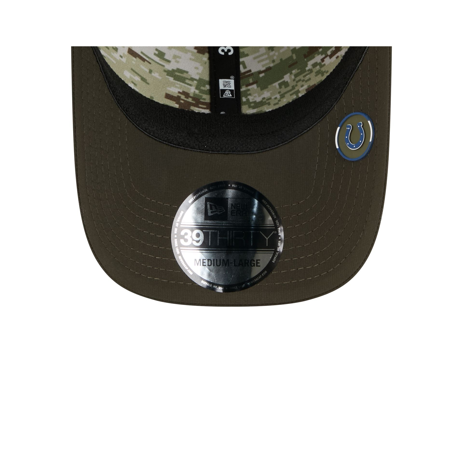 Indianapolis Colts 2025 Salute to Service 39THIRTY Stretch Fit Hat