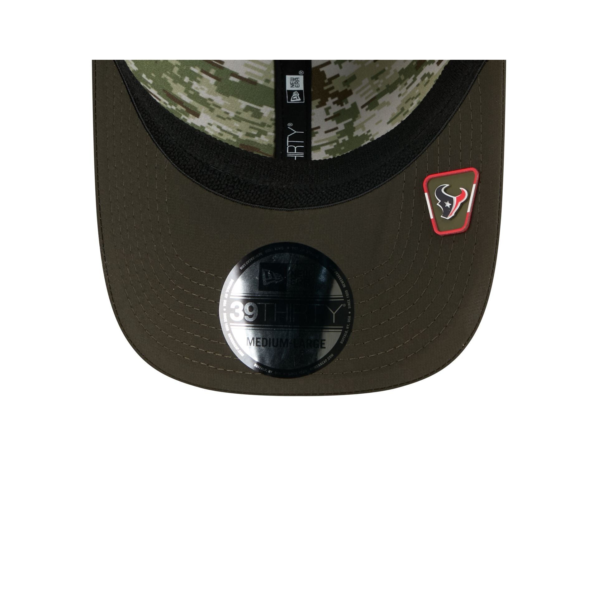 Houston Texans 2025 Salute to Service 39THIRTY Stretch Fit Hat