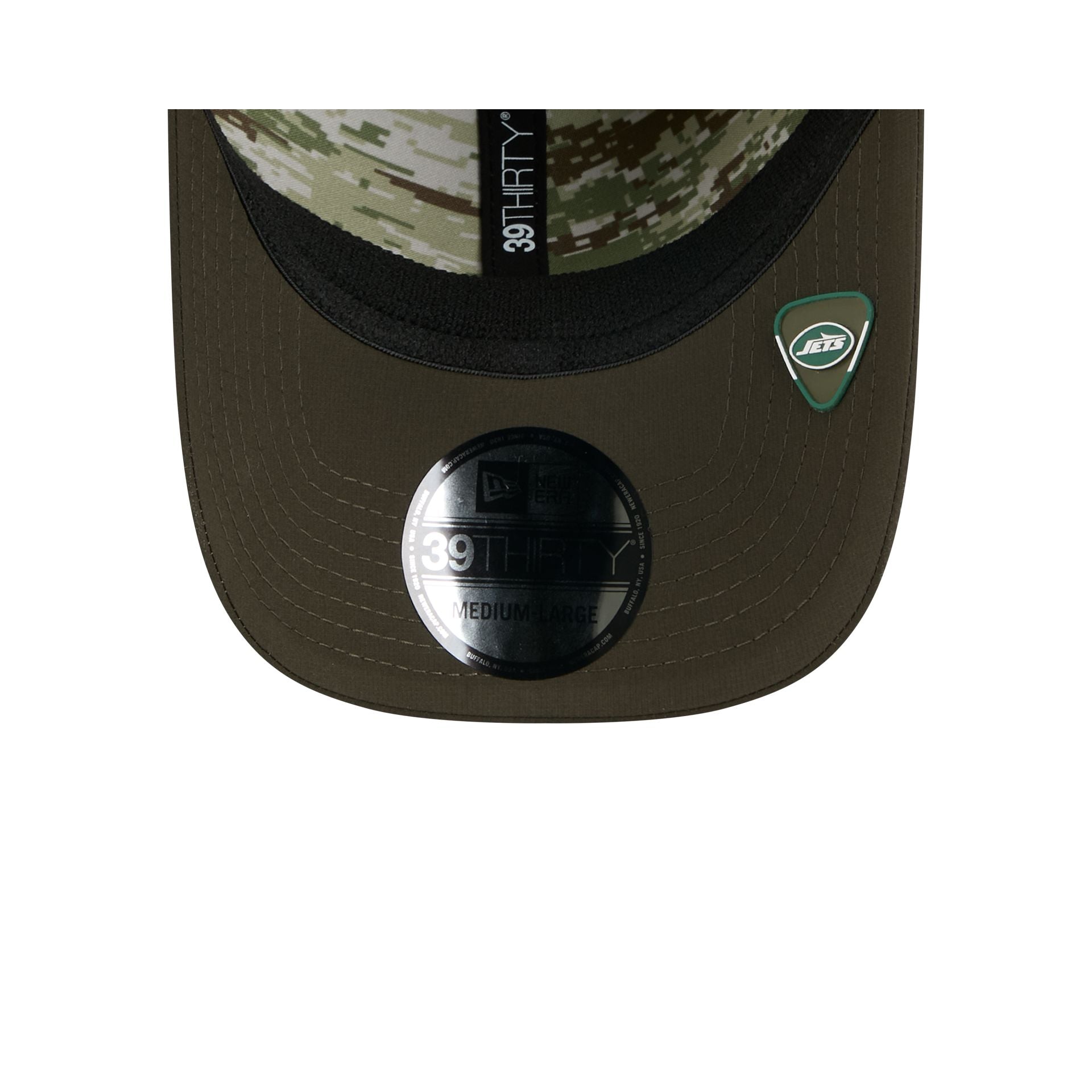 New York Jets 2025 Salute to Service 39THIRTY Stretch Fit Hat