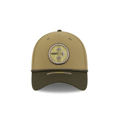 Pittsburgh Steelers 2025 Salute to Service 39THIRTY Stretch Fit Hat