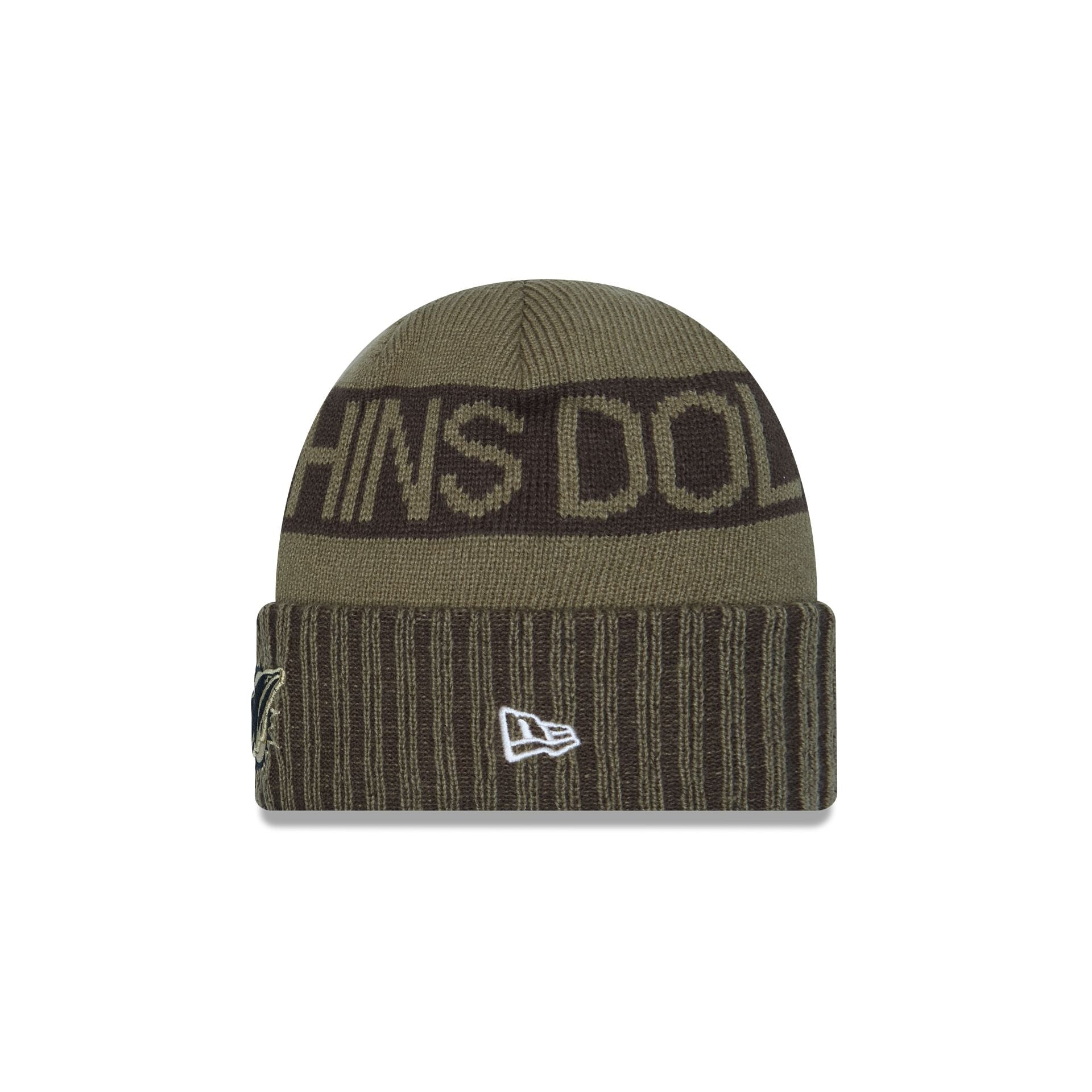 Miami Dolphins 2025 Salute to Service Cuff Knit Hat