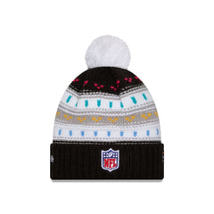 Miami Dolphins 2025 Crucial Catch Women's Pom Knit Hat