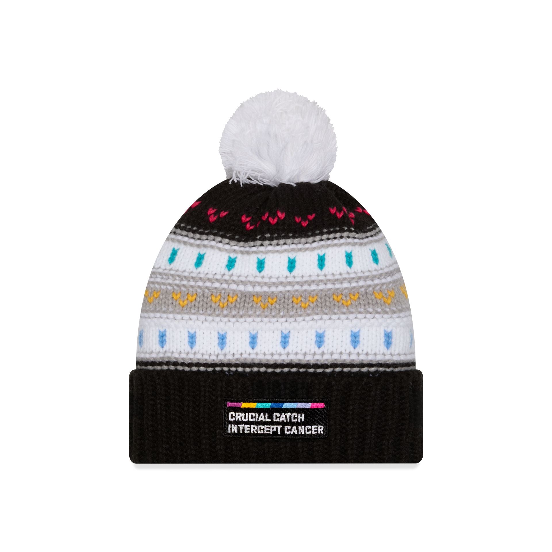Detroit Lions 2025 Crucial Catch Women's Pom Knit Hat