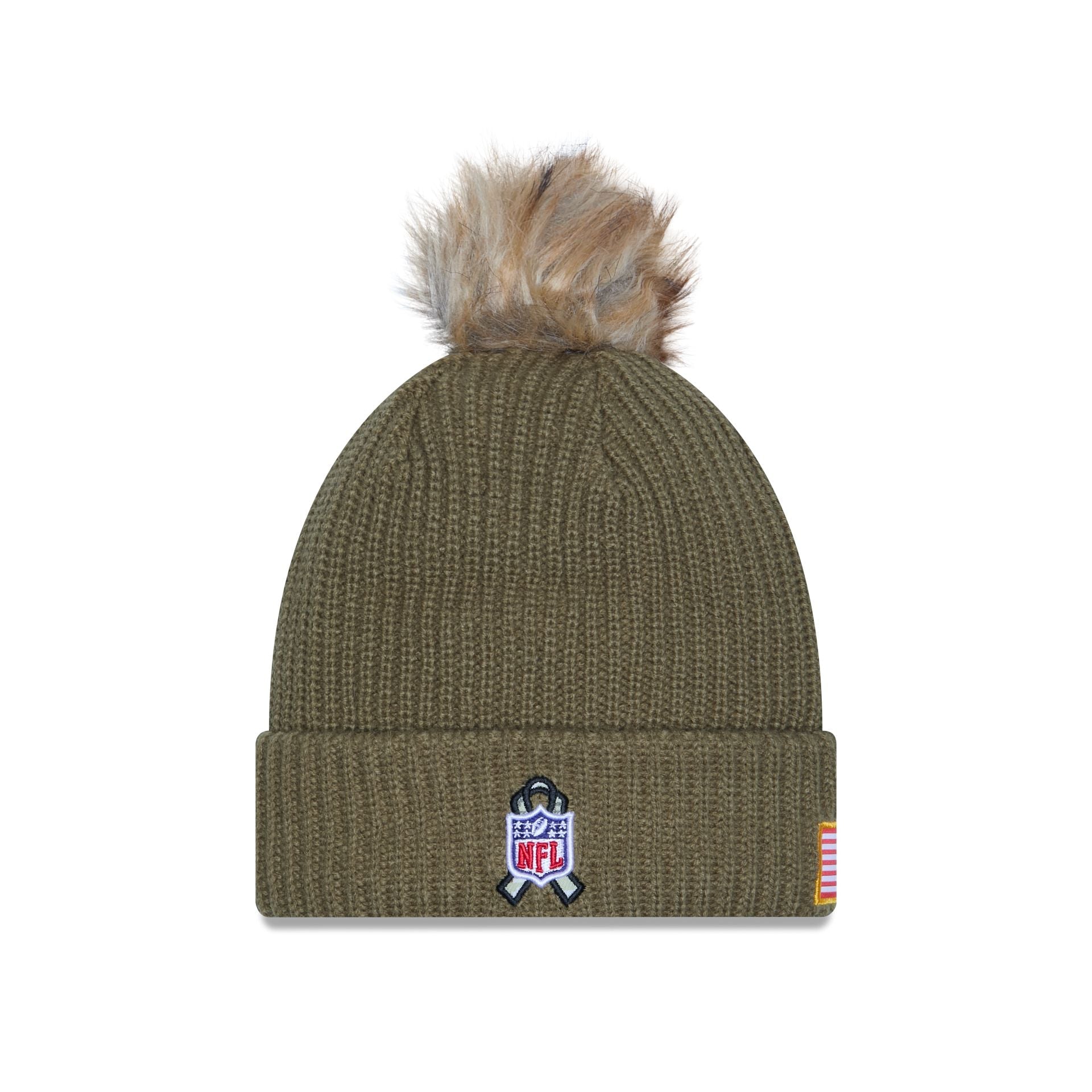 New York Giants 2025 Salute to Service Women's Pom Knit Hat