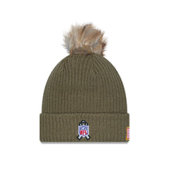New York Giants 2025 Salute to Service Women's Pom Knit Hat