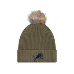 Detroit Lions 2025 Salute to Service Women's Pom Knit Hat