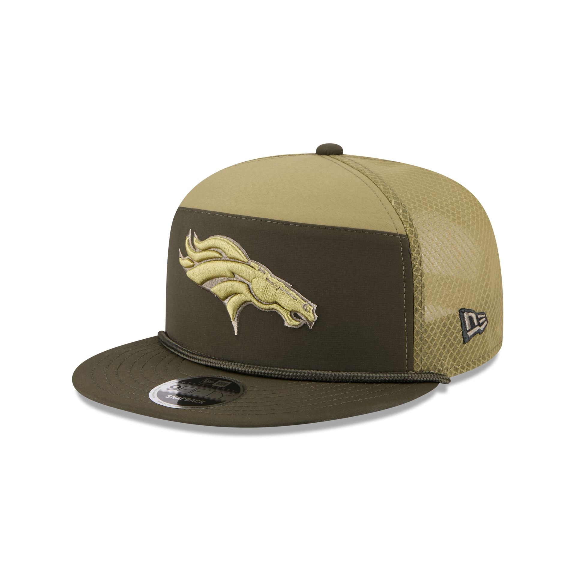 Denver Broncos 2025 Salute to Service Split Panel 9FIFTY Trucker Hat