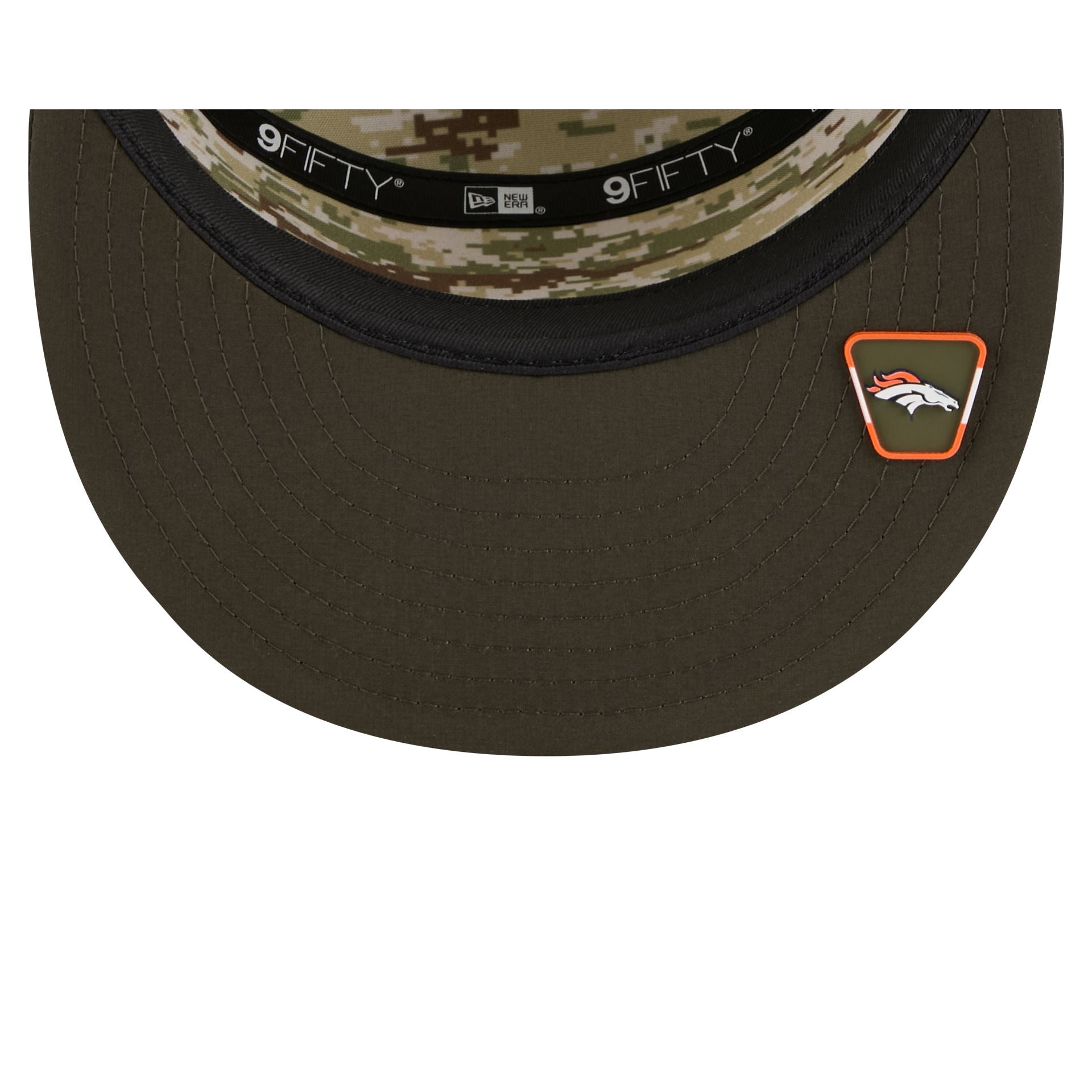 Denver Broncos 2025 Salute to Service Split Panel 9FIFTY Trucker Hat