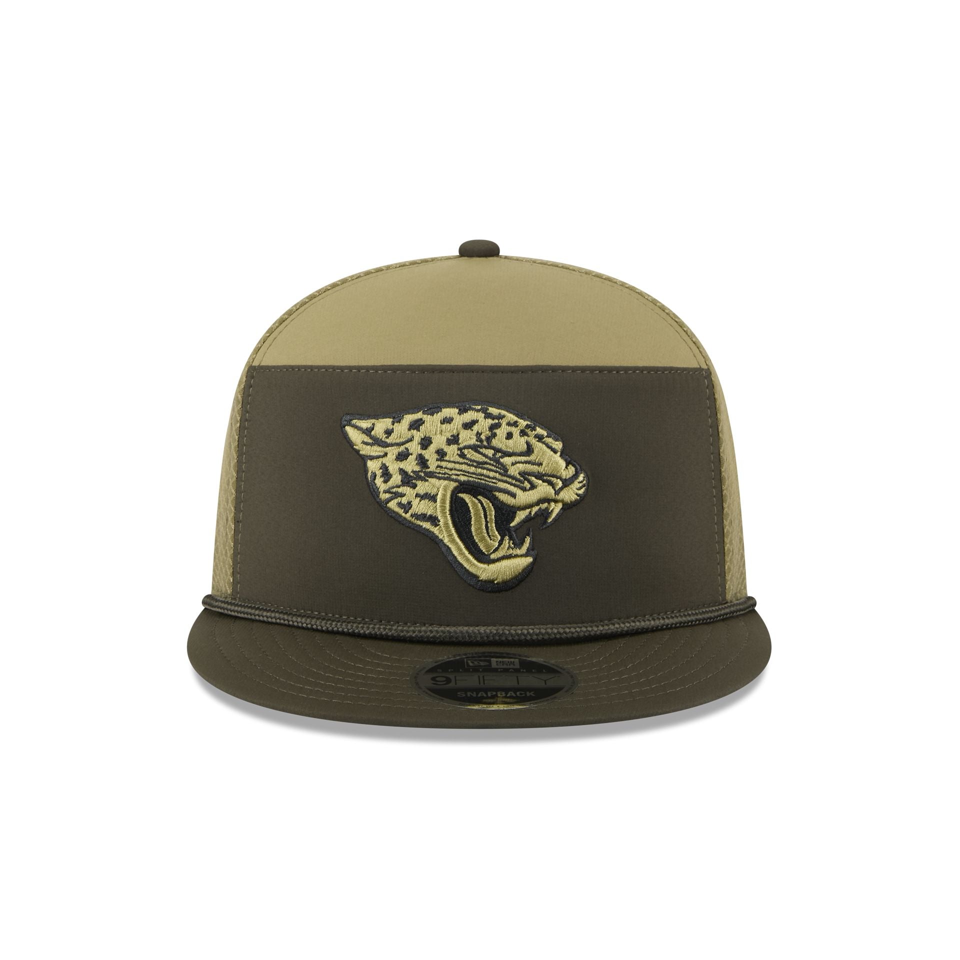Jacksonville Jaguars 2025 Salute to Service Split Panel 9FIFTY Trucker Hat