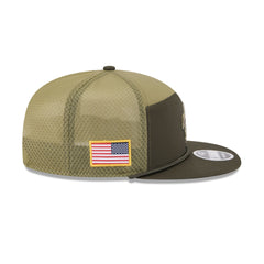 New Orleans Saints 2025 Salute to Service Split Panel 9FIFTY Trucker Hat