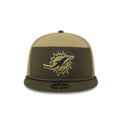 Miami Dolphins 2025 Salute to Service Split Panel 9FIFTY Trucker Hat