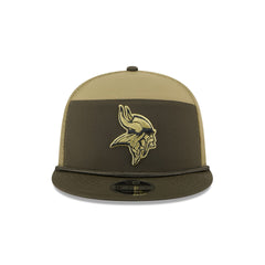 Minnesota Vikings 2025 Salute to Service Split Panel 9FIFTY Trucker Hat