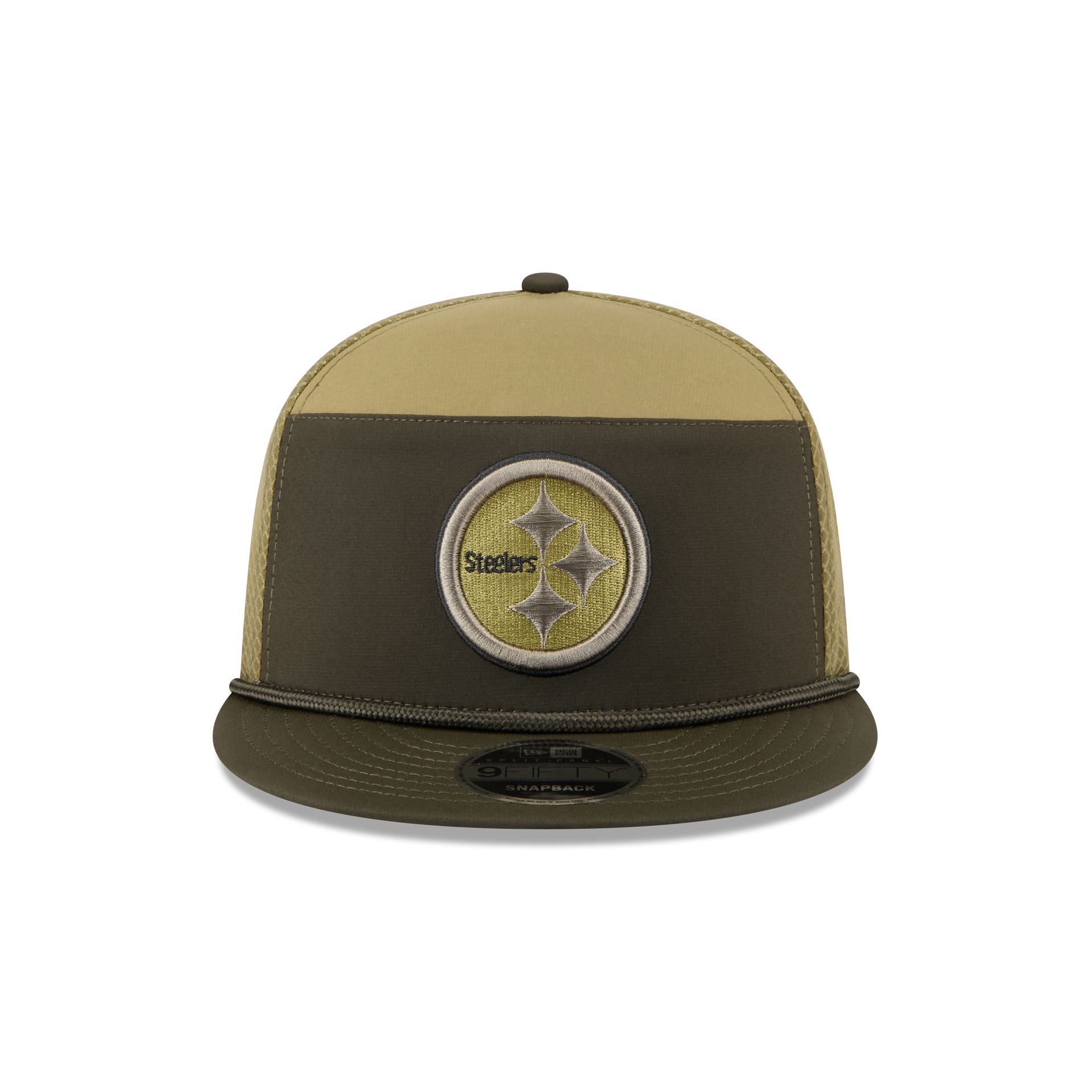 Pittsburgh Steelers 2025 Salute to Service Split Panel 9FIFTY Trucker Hat
