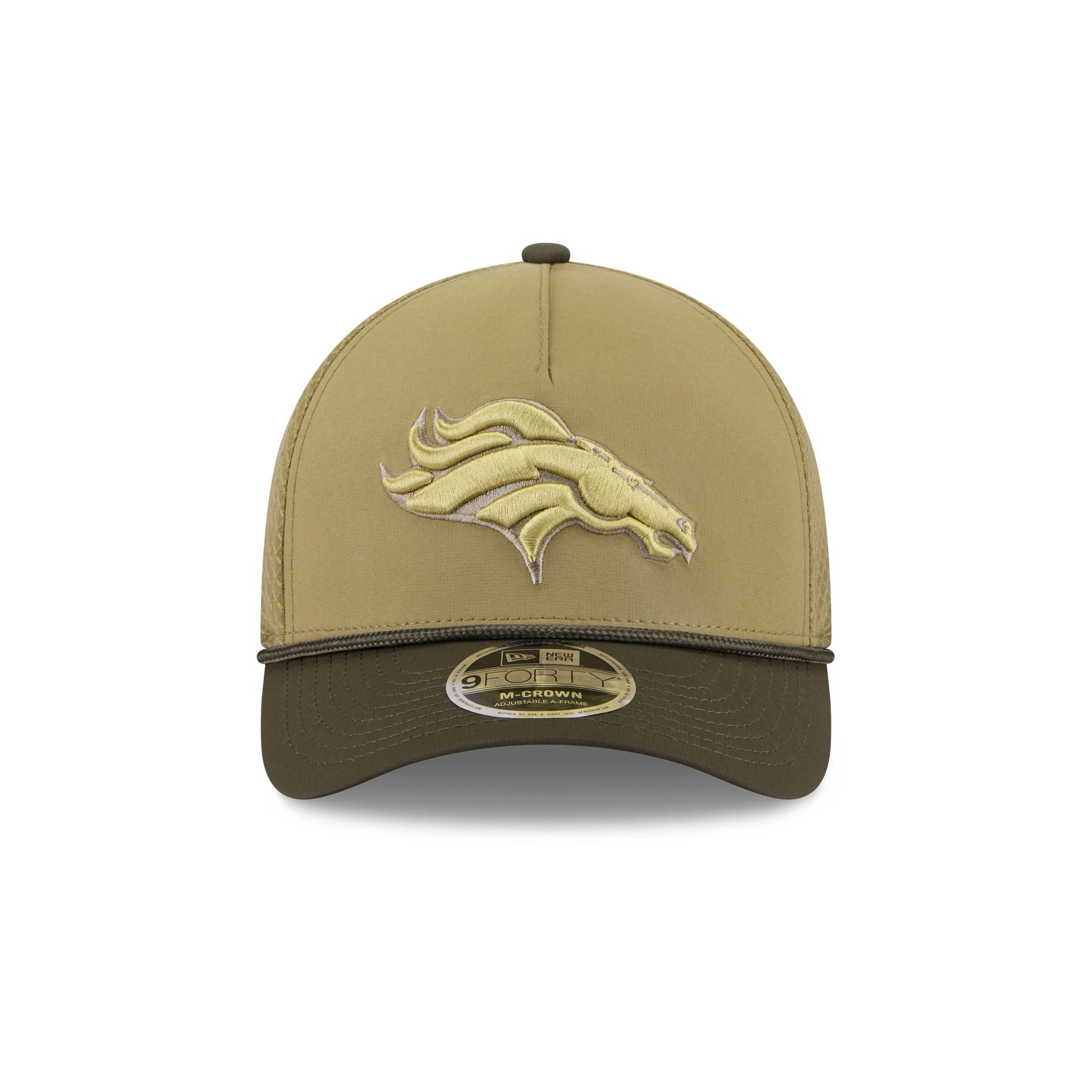 Denver Broncos 2025 Salute to Service 9FORTY M-Crown A-Frame Trucker Hat