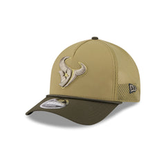 Houston Texans 2025 Salute to Service 9FORTY M-Crown A-Frame Trucker Hat