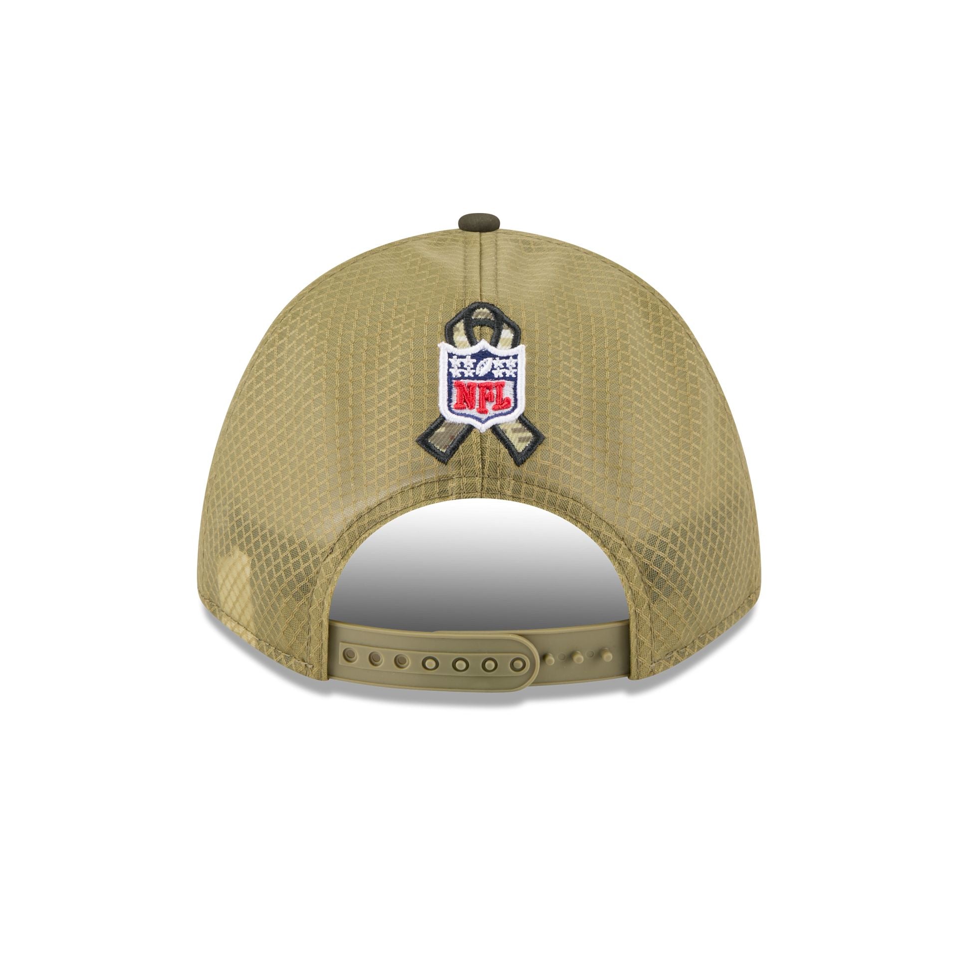 New Orleans Saints 2025 Salute to Service 9FORTY M-Crown A-Frame Trucker Hat