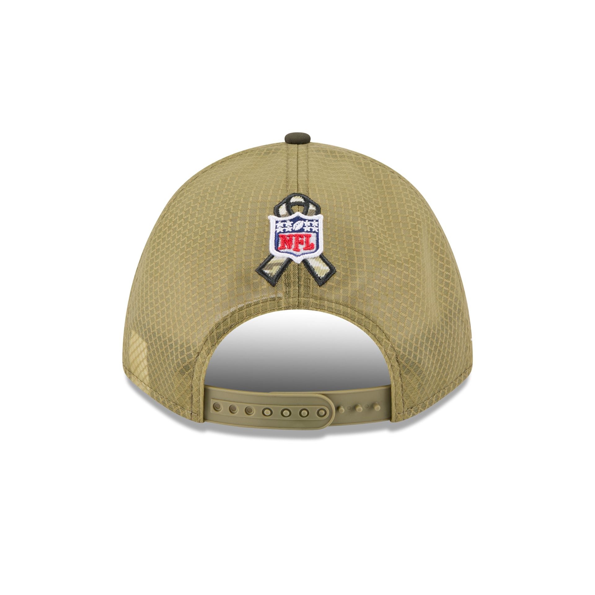 New York Jets 2025 Salute to Service 9FORTY M-Crown A-Frame Trucker Hat