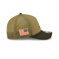 Philadelphia Eagles 2025 Salute to Service 9FORTY M-Crown A-Frame Trucker Hat